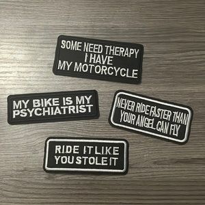 Motorcycle Iron On Patches
